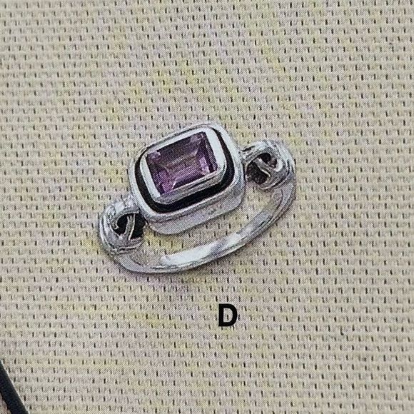 Silpada | Amethyst & Sterling Silver Ring | Size 5.5 - Picture 2 of 14